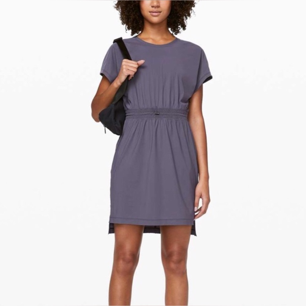 🌼Lululemon Throw It On Dress in Moonwalk size 6 - Picture 4 of 11
